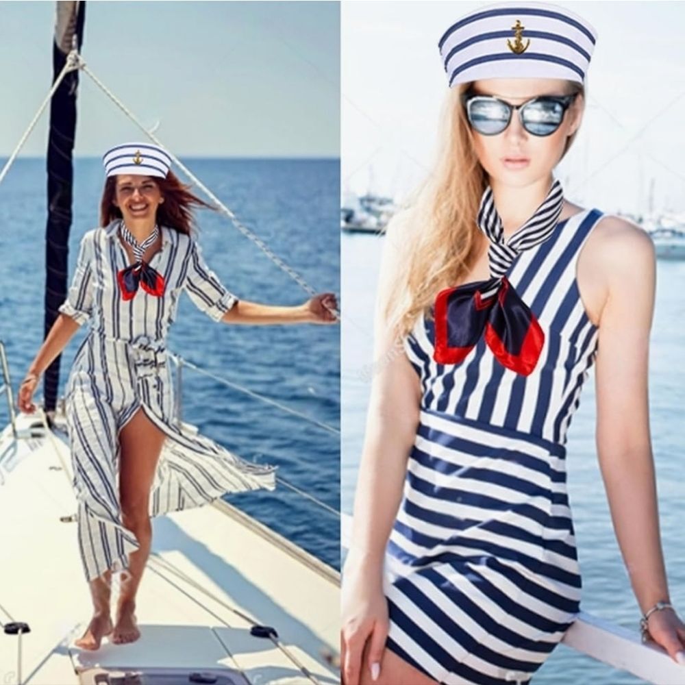 🔹️NWOT Nautical Hat Boating 2-Piece Accessory Set